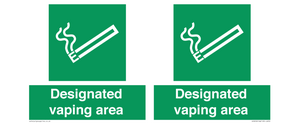 Designated vaping area
